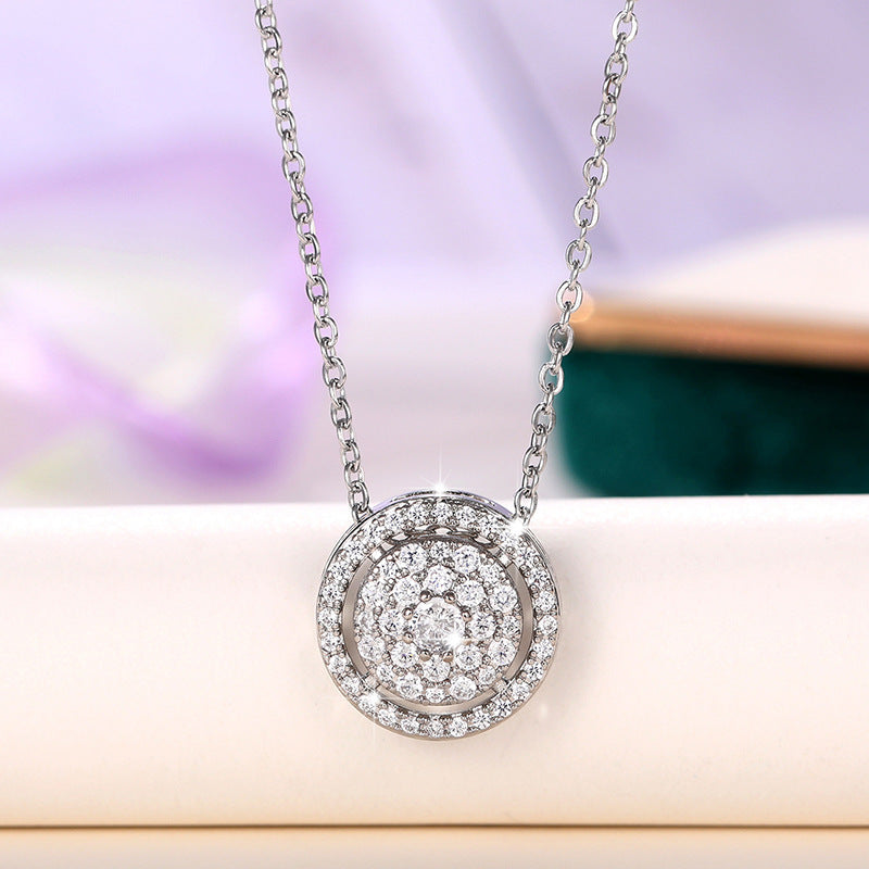 Fashion Collarbone Chain With A Starry Sky Pendant Necklace