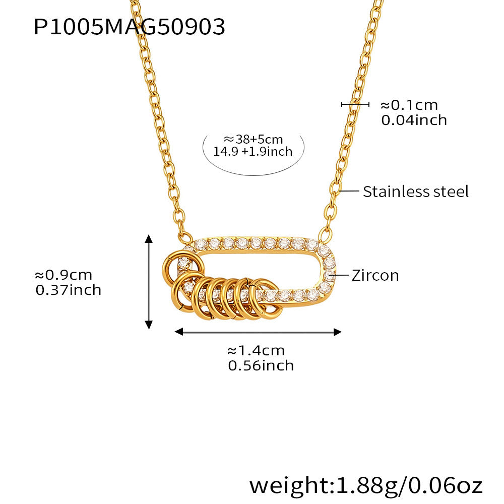 Stainless Steel Sunflower Pendant Necklace