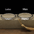 Silver-plated Double-strand Braided Couples Bracelet