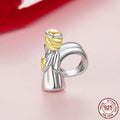 Sterling Silver Gold-plated Angel Guardian Beads