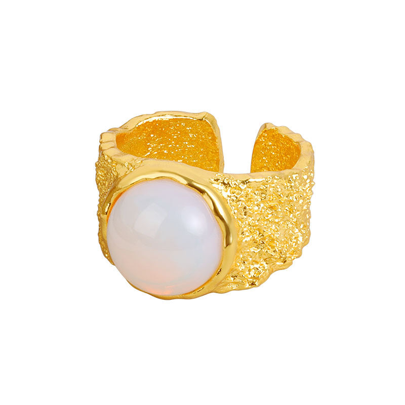 A Versatile Fashion-forward Micro-pave Opal Ring