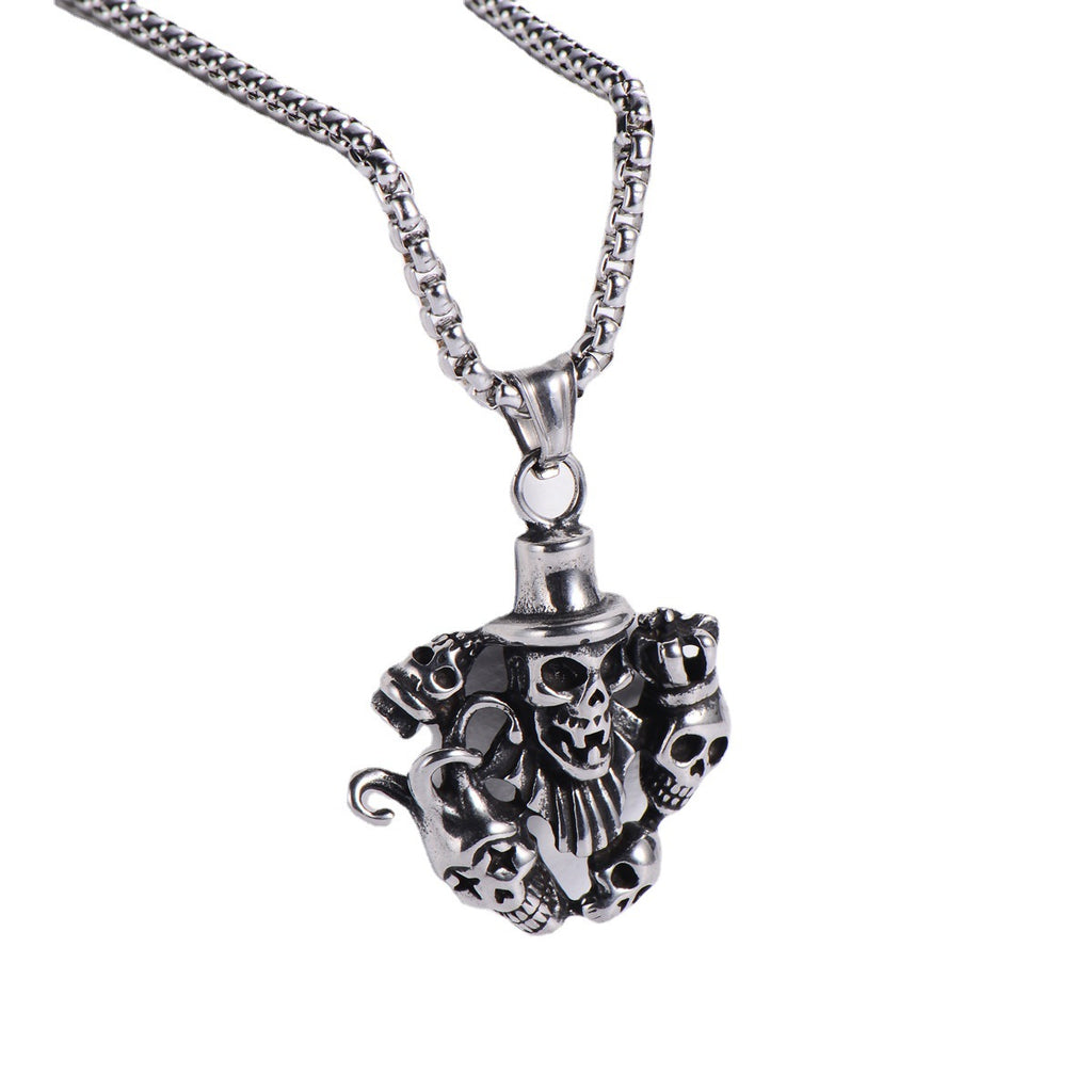 Fashionable Titanium Steel Skull Pendant