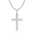 Shining Trend - A Fashionable And Trendy Necklace Pendant Set With Top-quality Moissanite S925 Silver And Platinum Plating Can Be Tested With A Diamond Pen