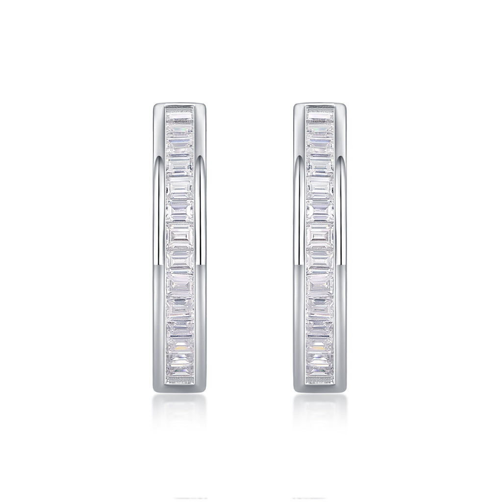 Dawn Break - Premium Moissanite Luxury Fashion Light Luxury Jewelry Silver Stud Earrings S925 Silver Plated Platinum