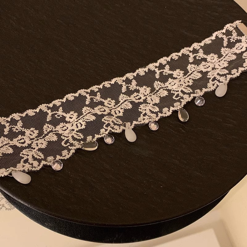 Lace Choker With A Pure Alluring Vibe
