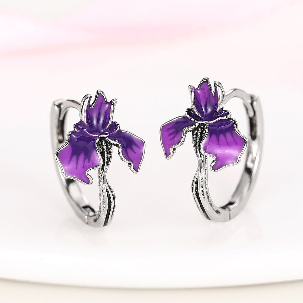Metal-edged Morning Glory And Trumpet Vine Ornaments