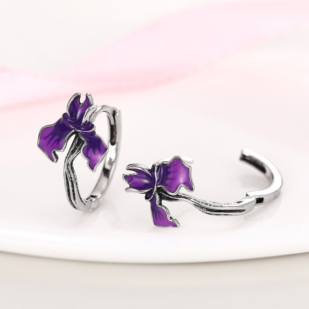 Metal-edged Morning Glory And Trumpet Vine Ornaments