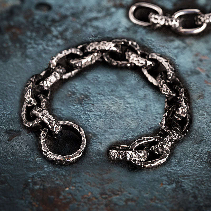Mens Retro-Style Fashion Titanium Steel Bracelet