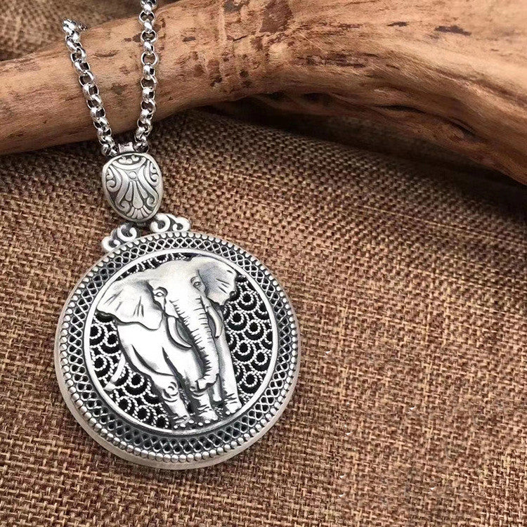 Elephant Sweater Chain Pendant Women Accessories