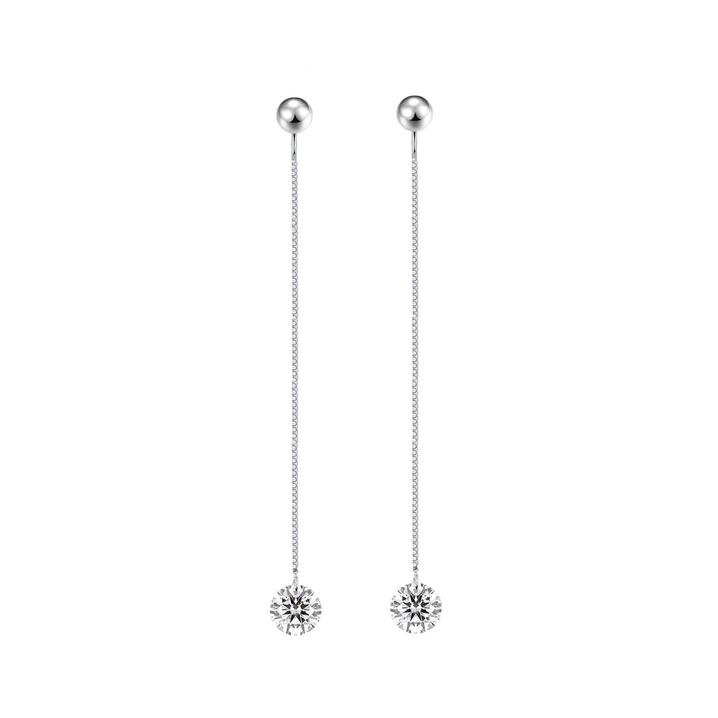 Top-quality Moissanite Luxury And Fashionable Light Luxury Jewelry Silver Stud Earrings S925 Silver Plated Platinum