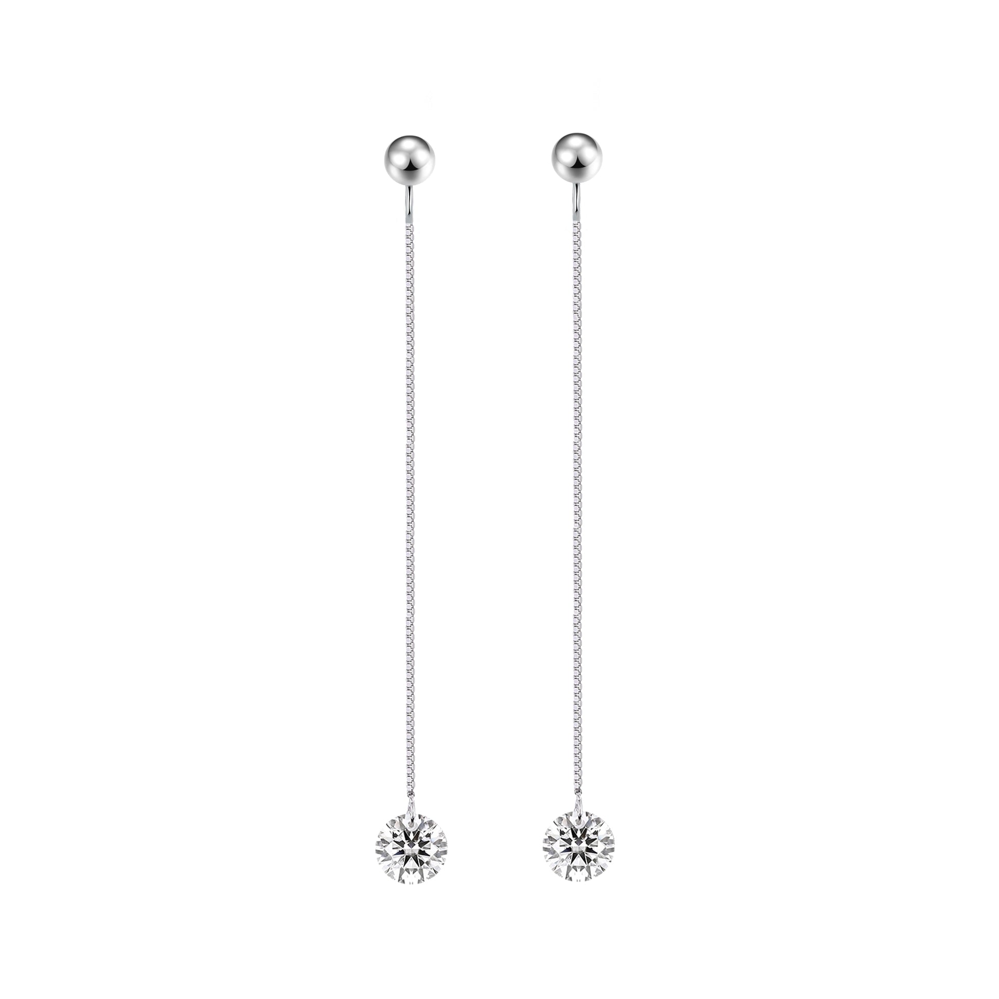 Top-quality Moissanite Luxury And Fashionable Light Luxury Jewelry Silver Stud Earrings S925 Silver Plated Platinum