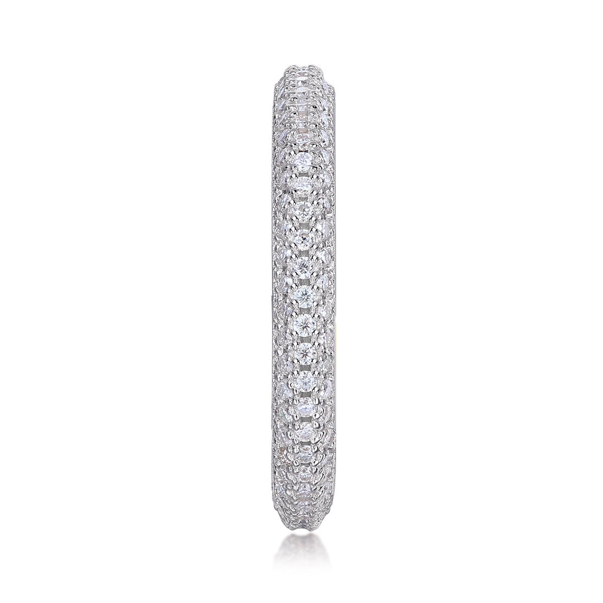 Mr. Right - A Wedding Ring Set With Top-quality Moissanite S925, Silver And Platinum-plated. The Ring Can Be Tested With A Diamond Pen In Yellow Gold And Rose Gold