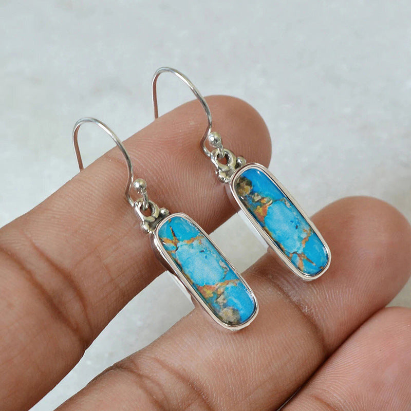 Ethnic-style Marble-look Earrings For Women