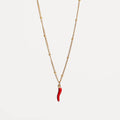 Stainless Steel Little Chili Pendant Necklace