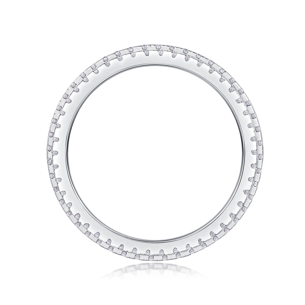 Gentle Melody - A Wedding Ring Set With Top-quality Moissanite S925 Silver And Platinum-plated Diamond Can Be Tested With A Diamond Pen. The Ring Is In Gold And Rose Gold