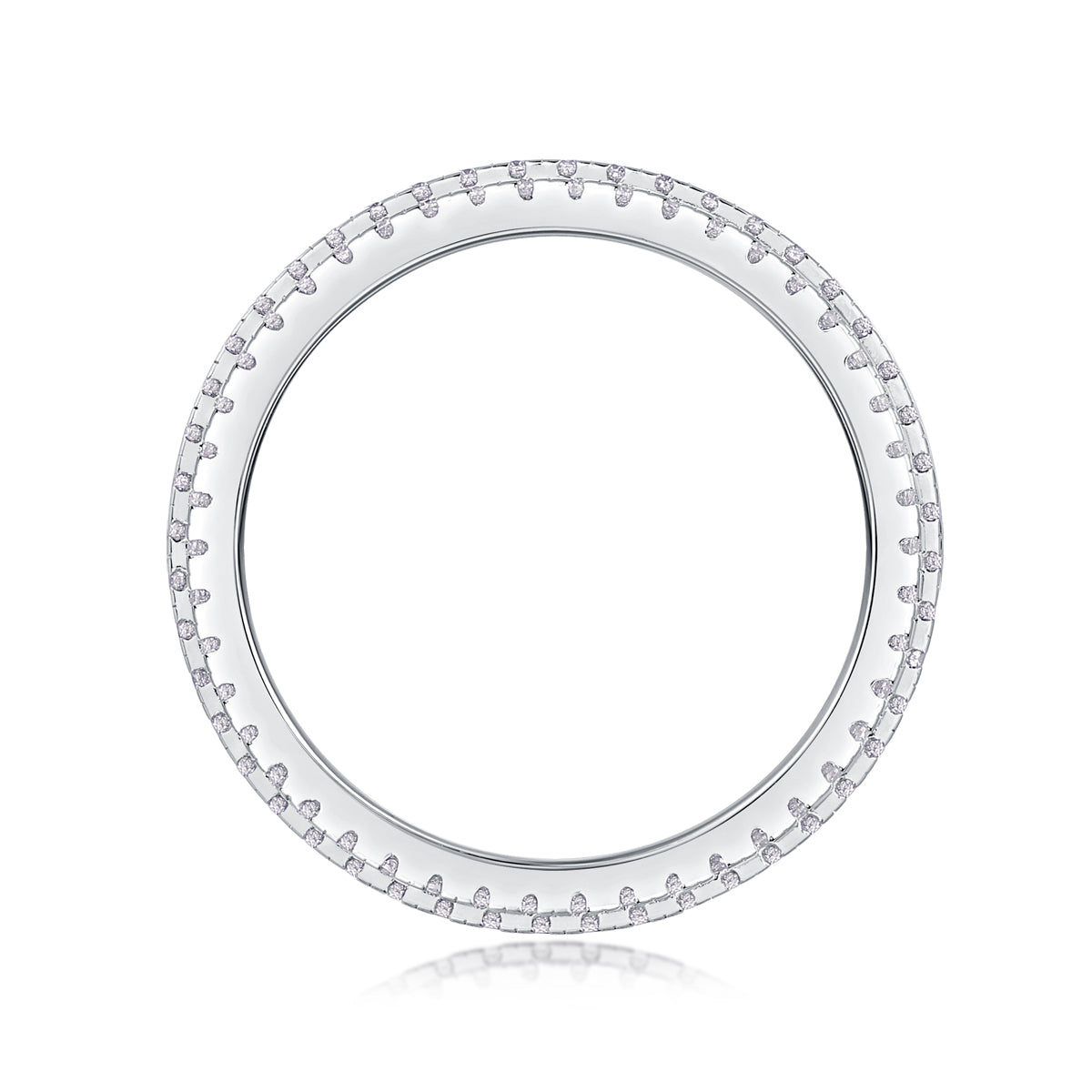 Gentle Melody - A Wedding Ring Set With Top-quality Moissanite S925 Silver And Platinum-plated Diamond Can Be Tested With A Diamond Pen. The Ring Is In Gold And Rose Gold