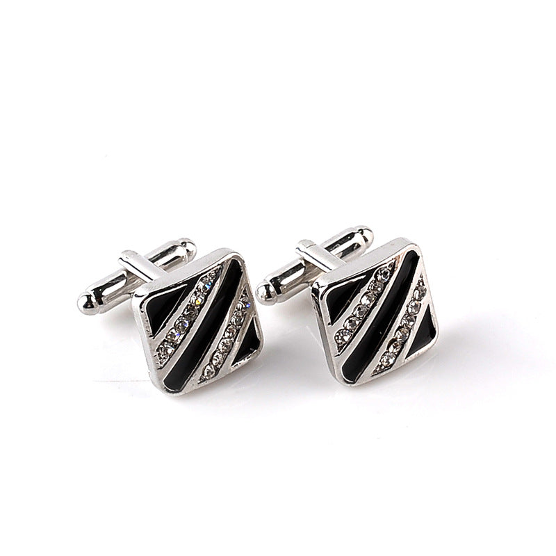 Fashionable Oil Drop Cufflinks With Diamond