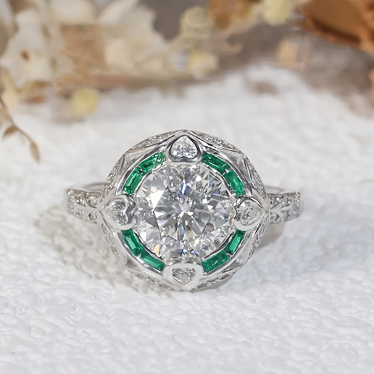 Sleek And Elegant Zircon Ringstylish Light Luxury
