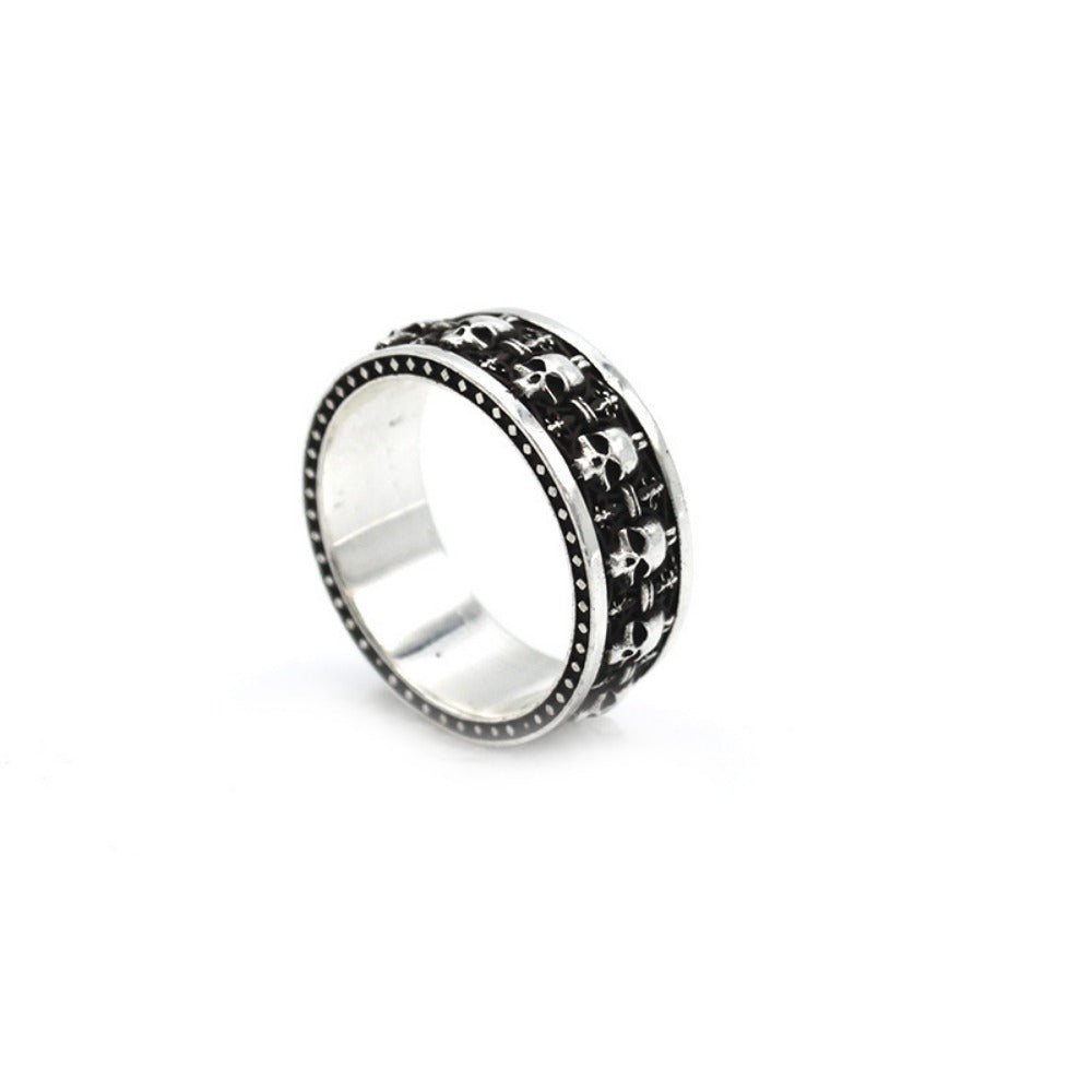 Ornament Skull Ring Male Rock Gothic