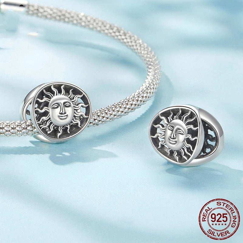 Hollow Apollo Guard Beaded S925 Sterling Silver