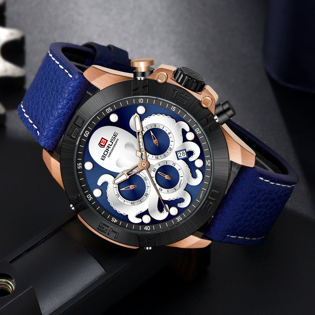 Octopus Waterproof Watch Men's Luminous Quartz Watch