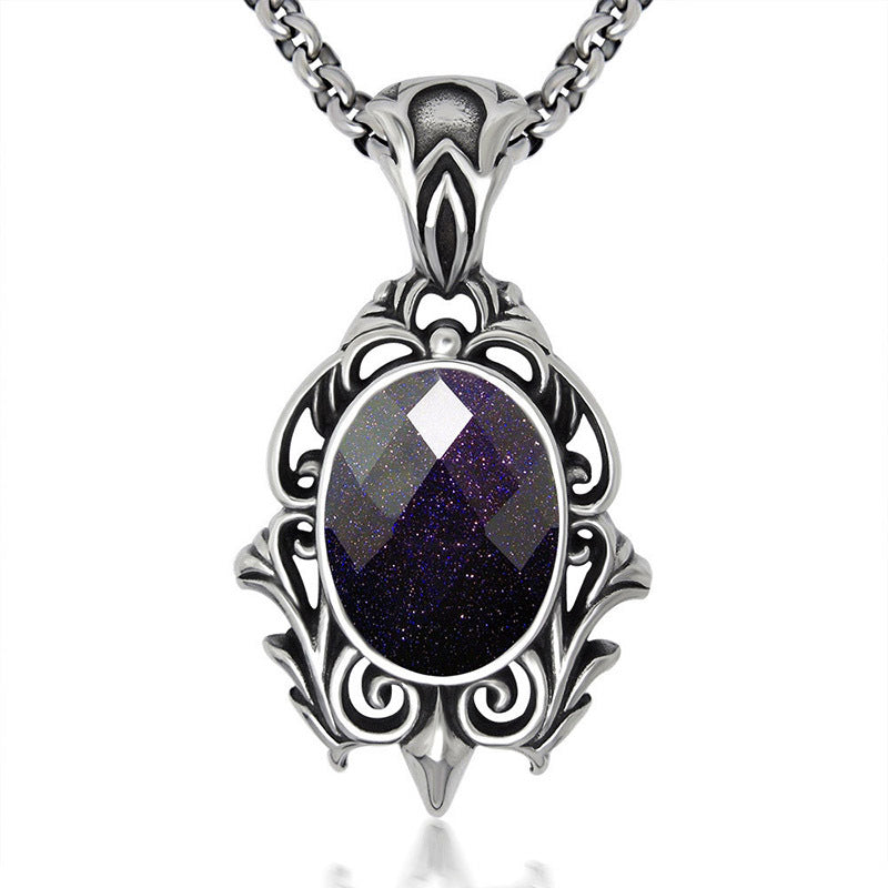 Traditional Chinese-style Retro Fashion Teardrop Necklace Pendant