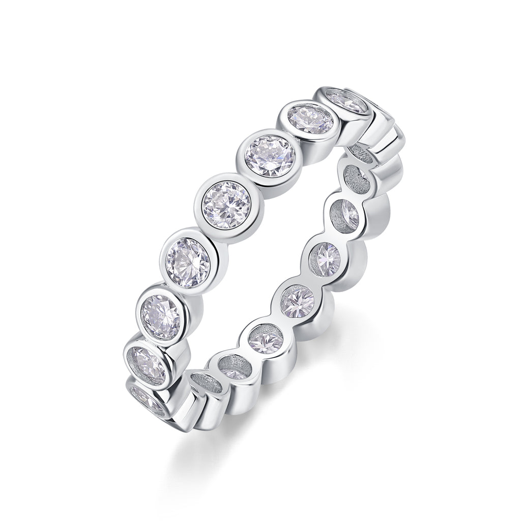 Emerging From The Cocoon - A Wedding Ring Set With Top-quality Moissanite S925 Silver And Platinum-plated Diamond Can Be Tested With A Diamond Pen. The Ring Is In Gold And Rose Gold