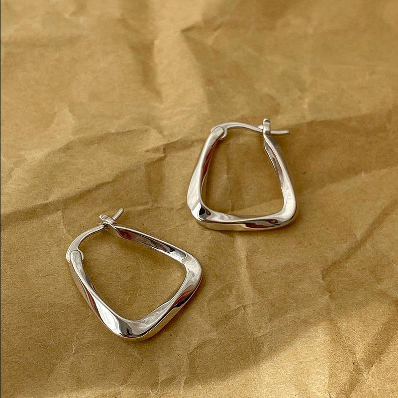 Versatile Triangular Geometric Metal Earrings For Women