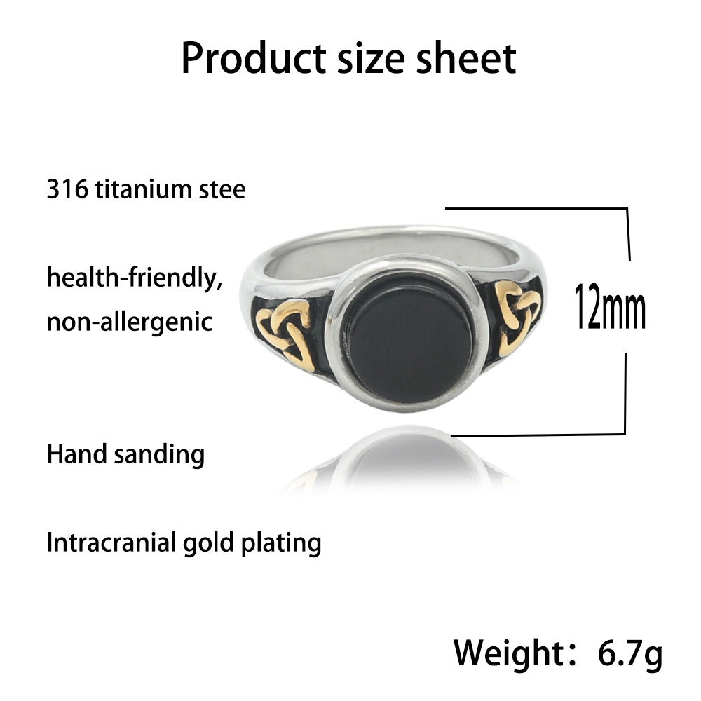 Men's Personalized Punk Stainless Steel Viking Ring Jewelry
