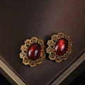 Multi Colored Lace Pearl Earrings For Women