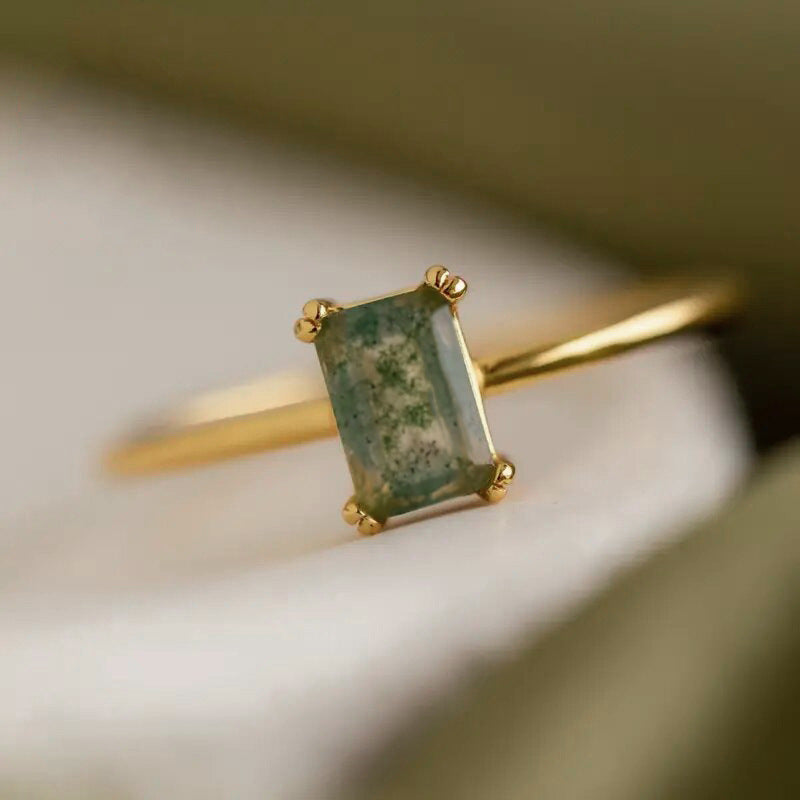 Womens Ring Elegant Imitation-Gold Jewelry
