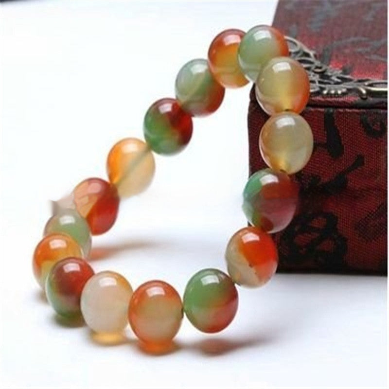 Peacock Onyx Bracelet With Crystal Gems For Women
