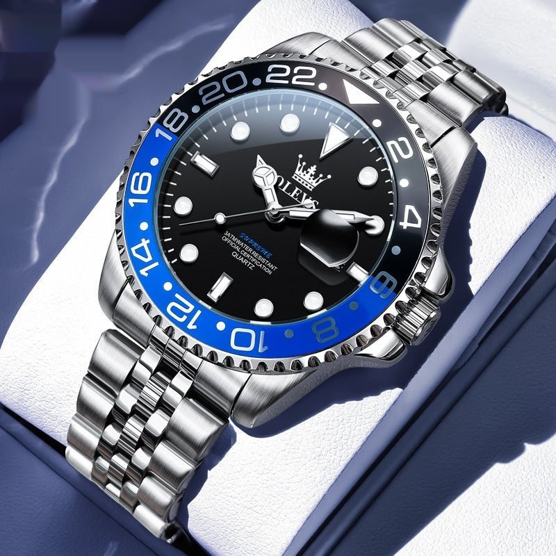 Trendy Ring Size Luminous Waterproof Ghost Quartz Watch