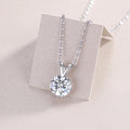 Diamond V-Chain - Set With Top-quality Moissanite Fashionable Light Luxury Jewelry Silver Pendant Necklace S925 Silver Plated Platinum