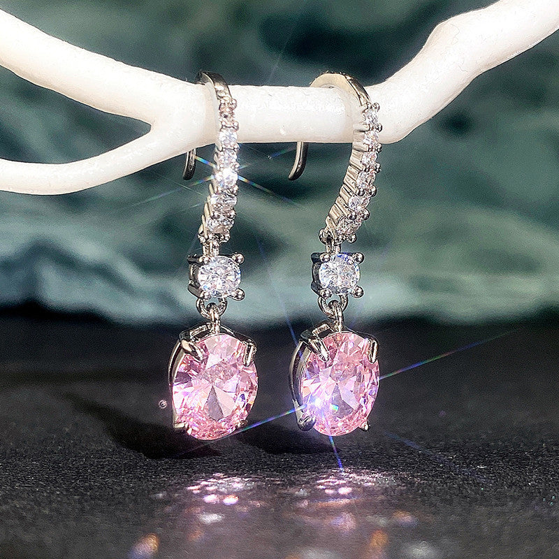 Fashionable Colored Diamond Earrings For Women