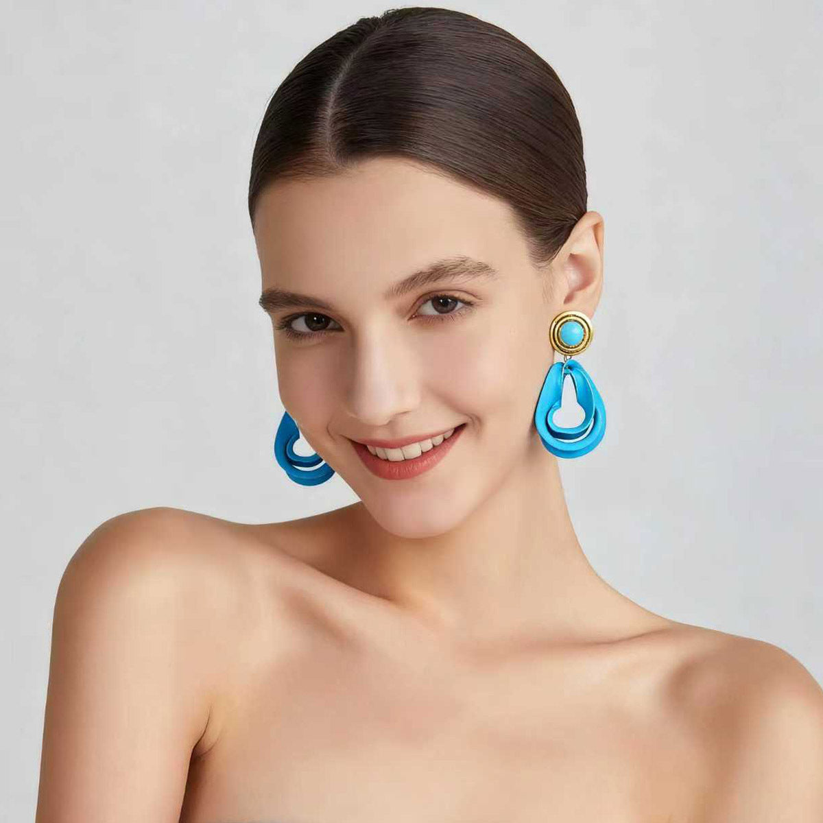 Retro Street-style Alloy Geometric Statement Earrings