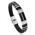 Fashionable Snake-Print Plated Steel Chain Bracelet