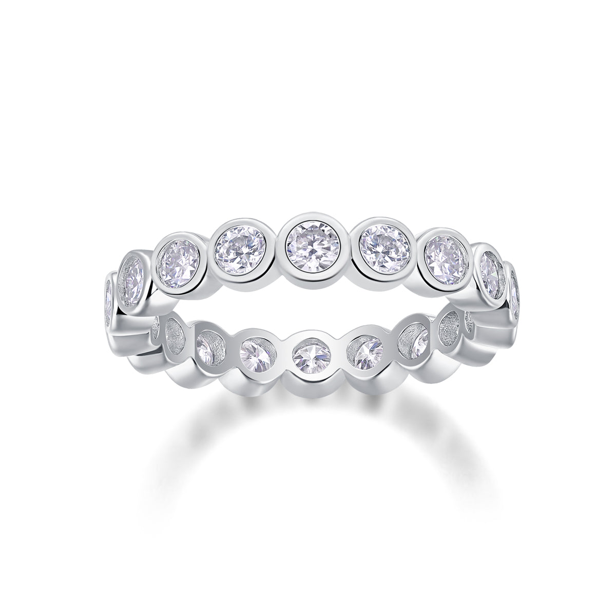 Emerging From The Cocoon - A Wedding Ring Set With Top-quality Moissanite S925 Silver And Platinum-plated Diamond Can Be Tested With A Diamond Pen. The Ring Is In Gold And Rose Gold