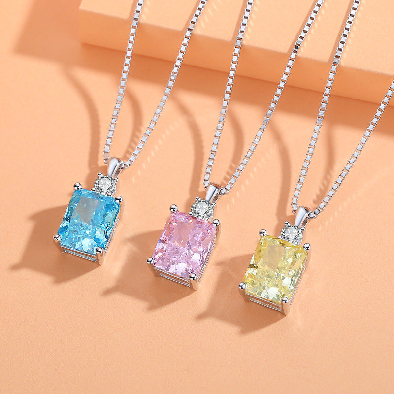 S925 Sterling Silver Perfume Bottle Necklace For Women
