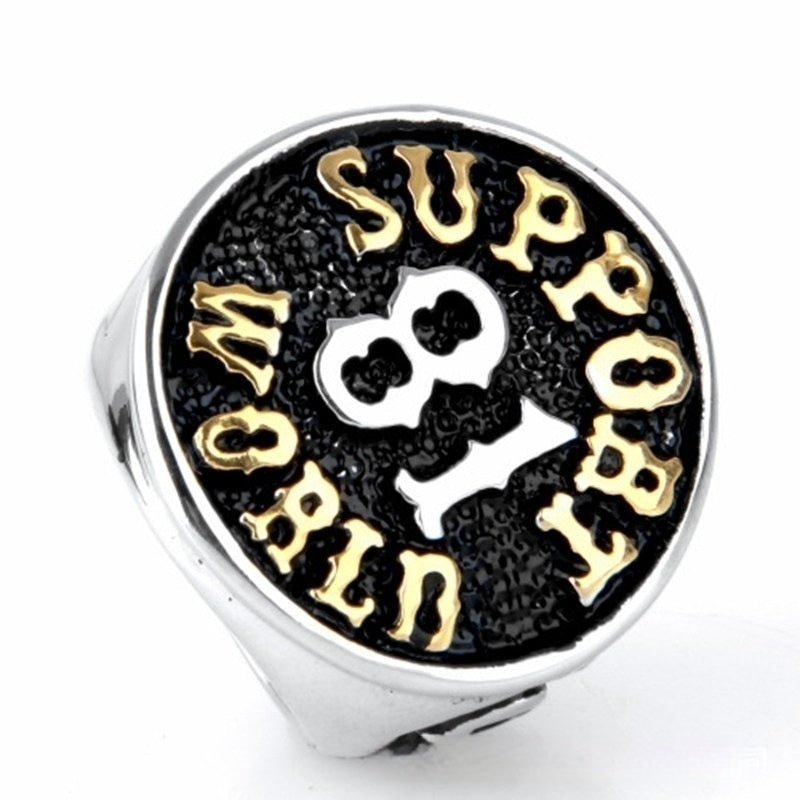 European And American Men's Alloy Rings