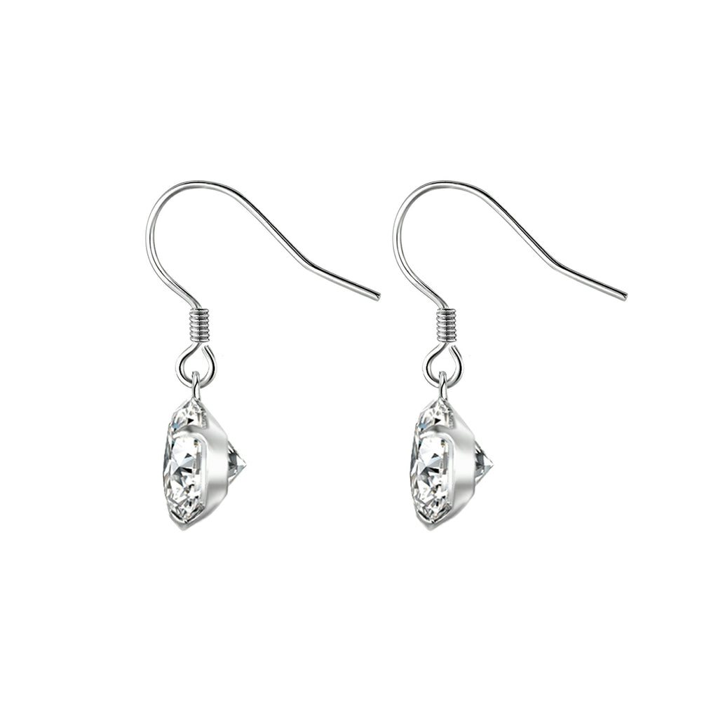 Top-quality Moissanite Luxury And Fashionable Light Luxury Jewelry Silver Stud Earrings S925 Silver Plated Platinum