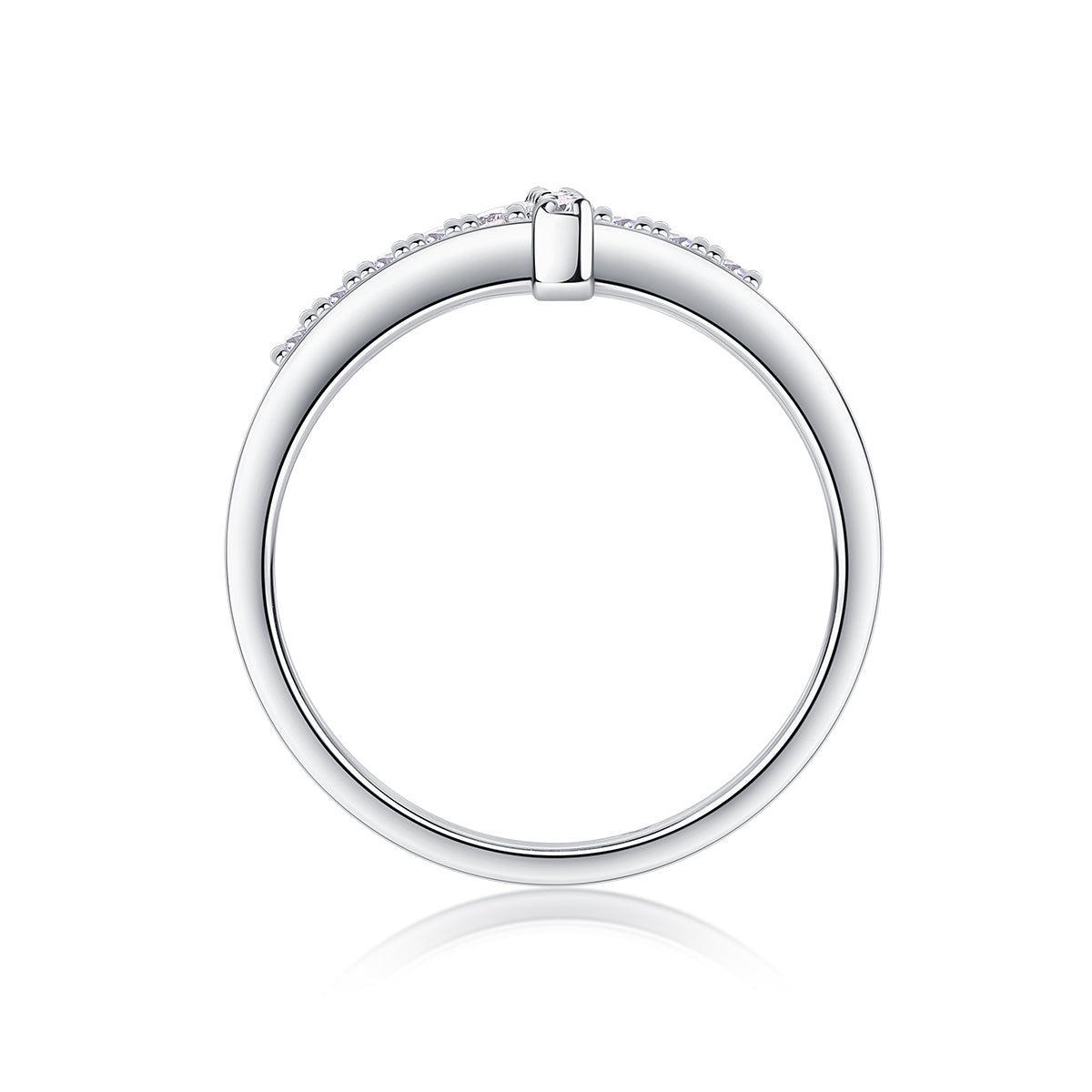 The Holy Light Cross - A Wedding Ring Set With Top-quality Moissanite S925 In Silver And Gold-plated. The Ring Can Be Inspected With A Diamond Pen