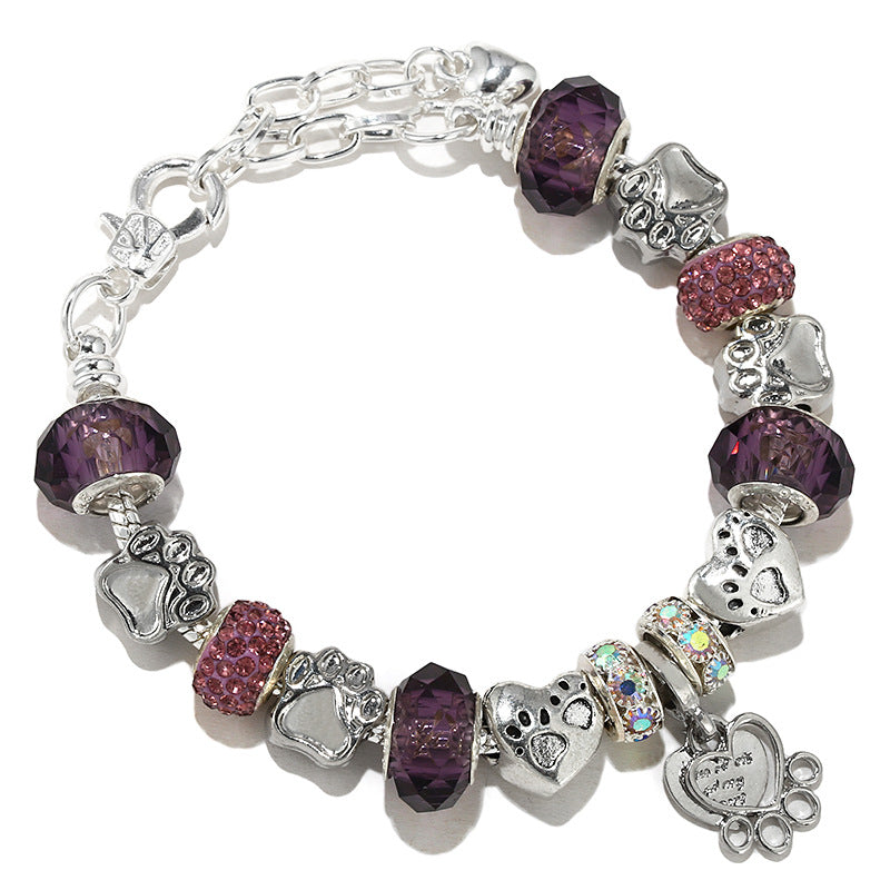 Classic Star And Moon Pendant Bracelet