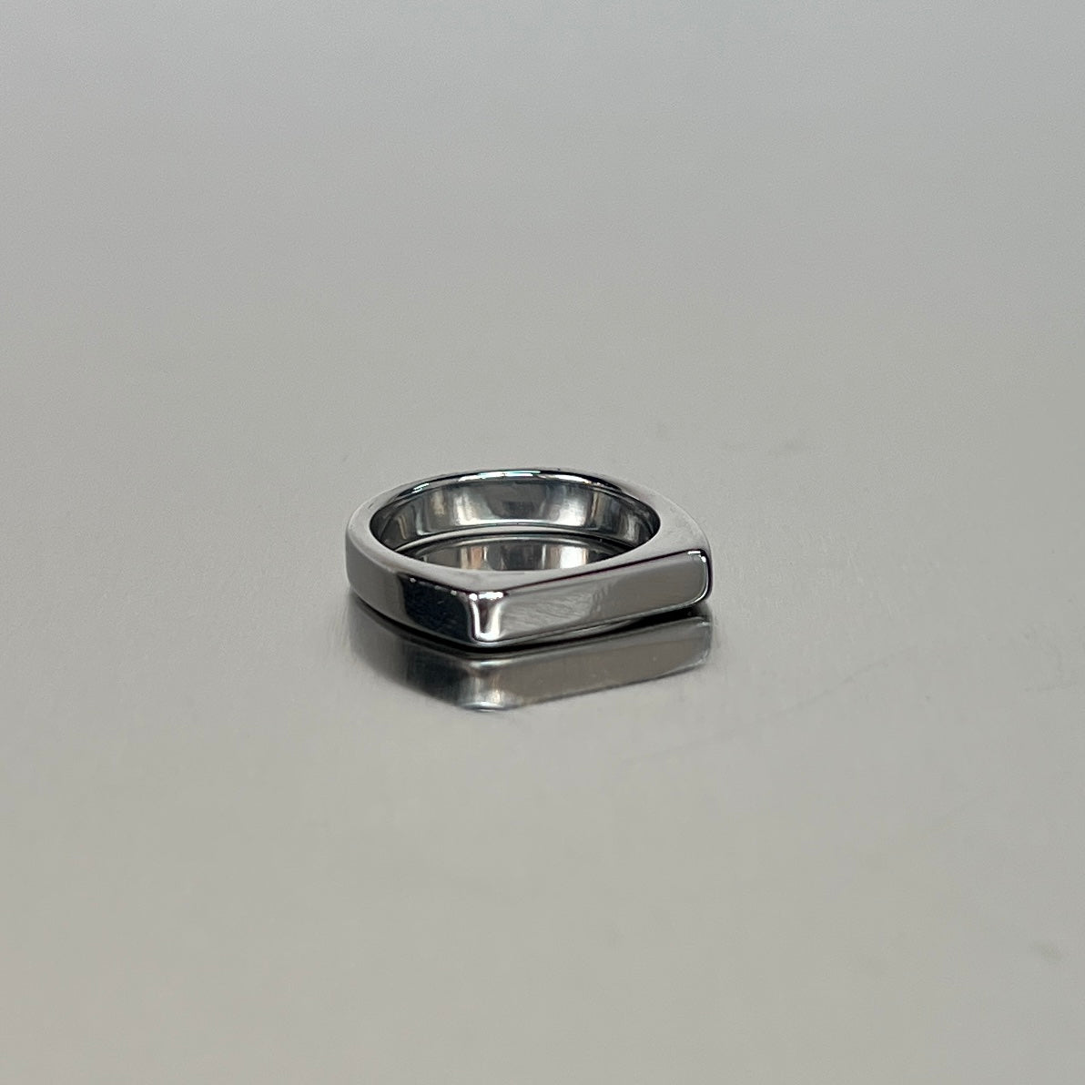 Cool Simple Smooth Plain Ring Titanium Steel