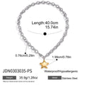 European And American Star Pendant Titanium Steel Necklace Accessory