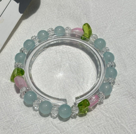 Night Market, Temple Fair And Exhibition Stalls Featuring Beaded Bracelets And Glass Jewelry