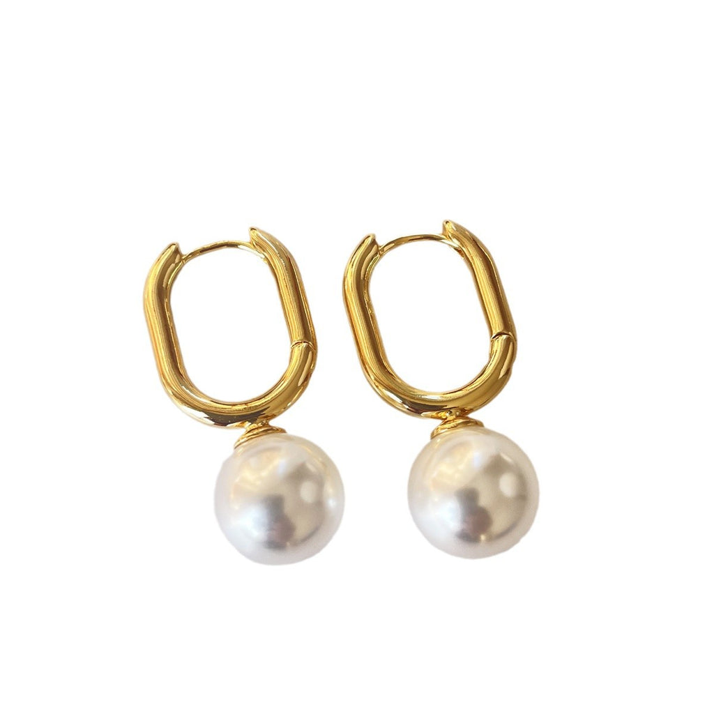Simple Retro Pearl Earrings For Women