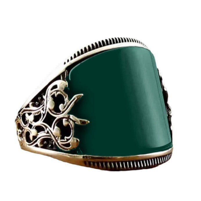 Mens Ring With A Vintage Embossed Design