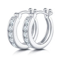 Top-quality Moissanite Luxury And Fashionable Light Luxury Jewelry Silver Stud Earrings S925 Silver Plated Platinum