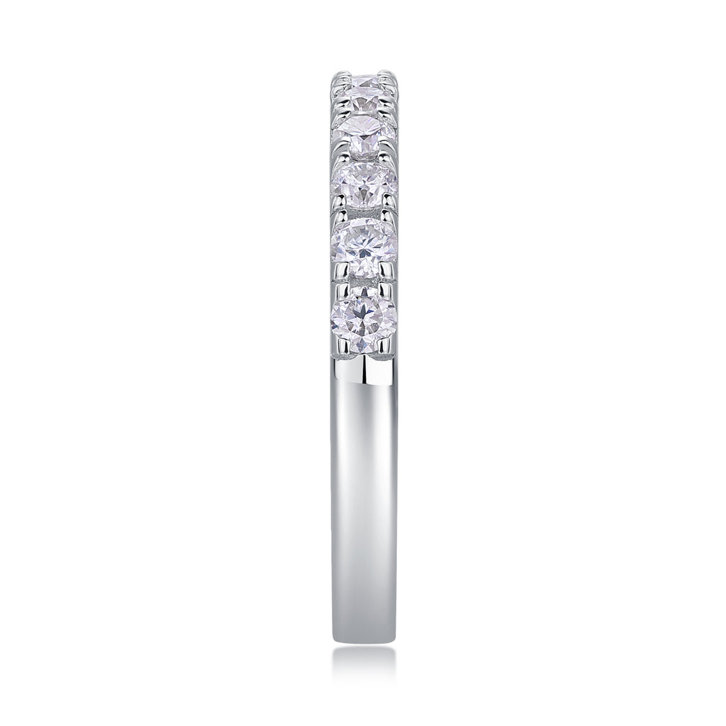 Parallel World - A Wedding Ring Set With Top-quality Moissanite S925 Silver And Platinum-plated Diamond Can Be Tested With A Diamond Pen. The Ring Is In Gold And Rose Gold